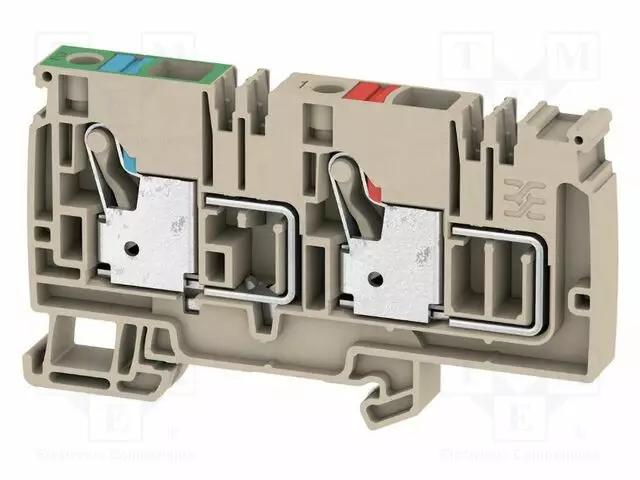 LIITIN: KISKO-57A - 500V - PAINETTU - BEIGE - WEMID - PURISTIMET: 2 - Kiskoliittimet - 1988240000-WEI - 1