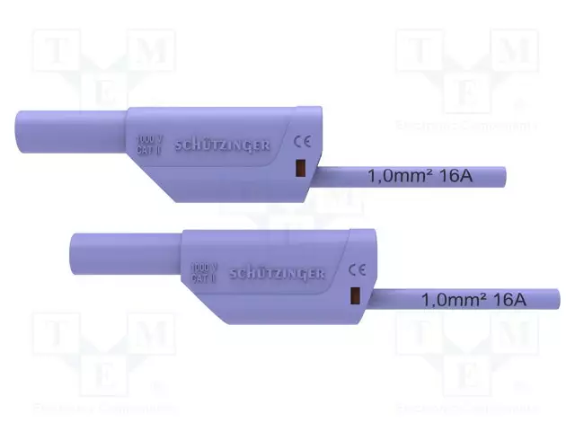 MITTAUSJOHTO - 16A - BANAANIPISTOKE 4MM,MOLEMMIN PUOLIN - PIT: 0,5M - Mittausjohdot - VSFK8501150-PVI - 1