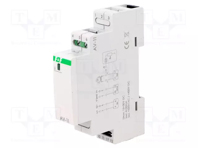 MUUNTAJA: JÄNNITTEET - DIN-KISKOLLE - 0÷285VAC,0÷400VDC - 9÷30VDC - Teollisuus mittamuuntimet ja erottimet - AV-1I - 1