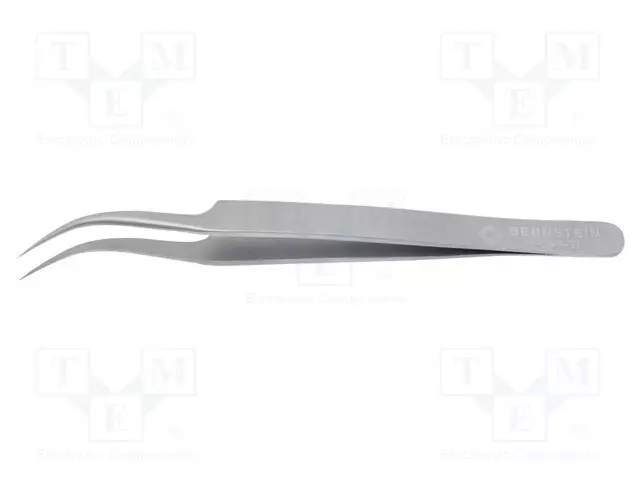 PINSETTI - 125MM - TERÄT: KAVENTUNEET - TERÄN KÄRJEN MUOTO: TERÄVÄ - Yleiskäyttöiset atulat ja pinsetit - BRN-5-055-TI - 1