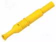LABORATORY CONNECTOR: 4MM BANANA - PLUG - 36A - KELTAINEN - INSULATED - Banaaniliittimet 4mm - PJP1061-J - 2