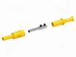 LABORATORY CONNECTOR: 4MM BANANA - SOCKET - 36A - KELTAINEN - INSULATED - Banaanijatkoliittimet - PJP1063-J - 2