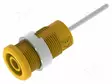 LABORATORY CONNECTOR: 4MM BANANA - SOCKET - KELTAINEN - NICKEL PLATED - Banaanijatkoliittimet - PJP3269-C-J - 1