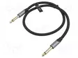 KAAPELI - JACK 6,3 MM 2PIN PISTOKE,MOLEMMIN PUOLIN - 5M - MUSTA - Muut audio-videokaapelit - BASHJ - 1
