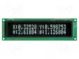 NÄYTTÖ: VFD - AAKKOSNUMEERINEN - 20X2 - MERKKI: 9,2MM - 350CD/M2 - VFD-näytöt - CU20029-UW1J - 1
