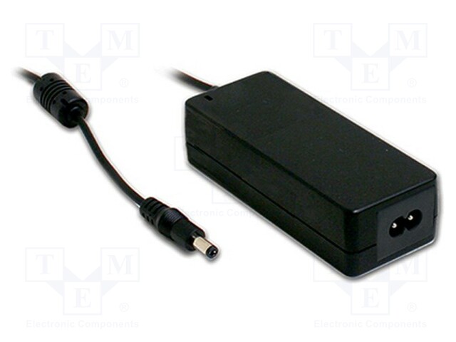 VIRTALÄHDE: IMPULSSI - 18VDC - 2,22A - LÄHTÖ: 5,5/2,1 - 40W - 80÷264VAC - Hakkuriteholähteet - GSM40B18-P1J - 1