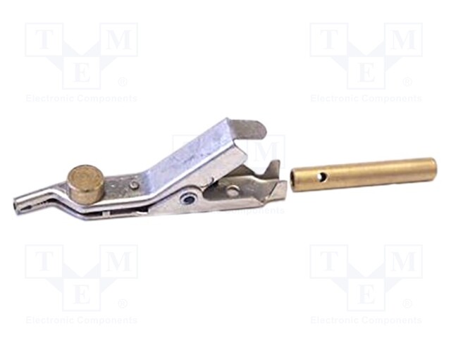 HAUENLEUKA - LEVITYSALUE: MAX.25MM - PISTORASIAN KOKO: 4MM - Krokotiili klipsit - JP-8783-J - 1