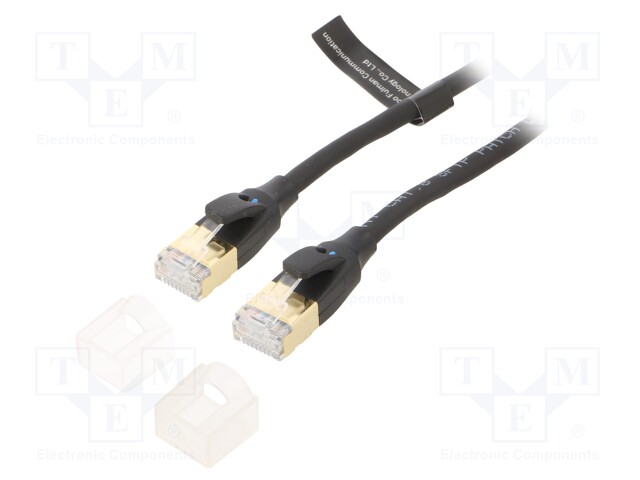 PATCH KAAPELI - S/FTP - CAT 8 - RJ45-PISTOKE,MOLEMMIN PUOLIN - CU - 5M - RJ45 Ethernet kaapelit - IKIBJ - 1