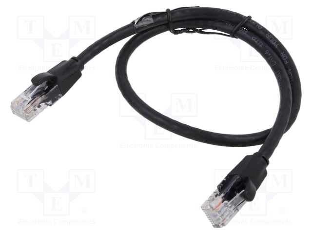 PATCH KAAPELI - U/UTP - CAT: 6 - RJ45-PISTOKE,MOLEMMIN PUOLIN - LANKA - RJ45 Ethernet kaapelit - IBEBJ - 1