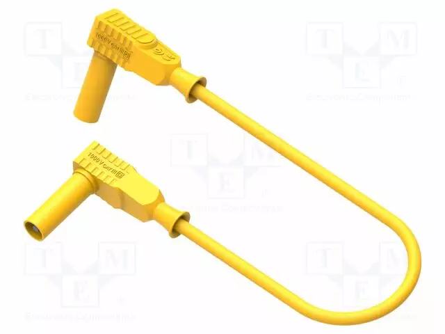 MITTAUSJOHTO - 12A - ERISTETYT - PIT: 0,5M - KELTAINEN - ERISTYS: PVC - Mittausjohdot - PJP2410-IEC-50J - 1