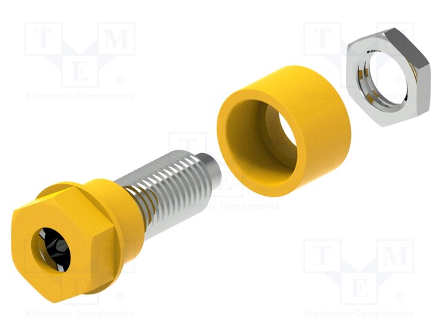 LABORATORY CONNECTOR: 4MM BANANA - SOCKET - 30VAC - 60VDC - 36A - Banaanijatkoliittimet - PJP3230-C-J - 1
