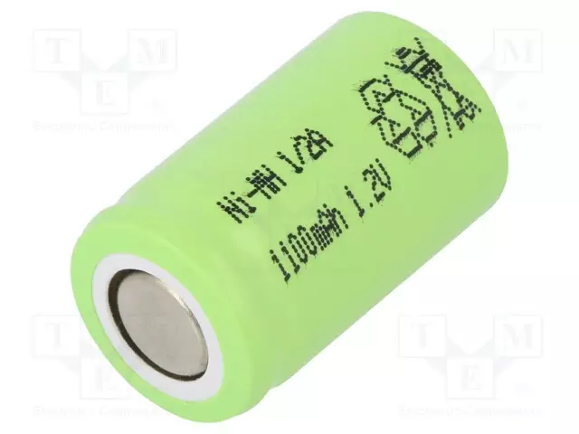 AKKU: NI-MH - 1/2A - 1,2V - 1100MAH - Ø16,3X27,4MM - Akut - ACCU-12A110JJJ - 1