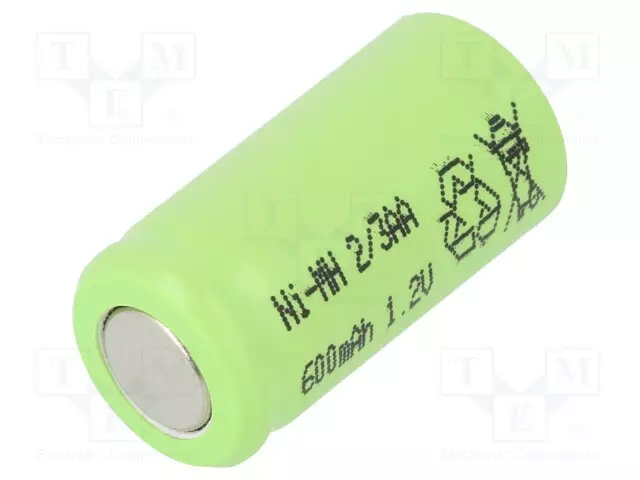 AKKU: NI-MH - 2/3AA - 1,2V - 600MAH - Ø13,9X28,1MM - Akut - ACCU-23AA60JJJ - 1