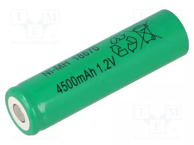 AKKU: NI-MH - 4/3A,4/3R23 - 1,2V - 4500MAH - Ø18X67MM - 1KPL - Akut - ACCU-43A-4500JJJ - 1