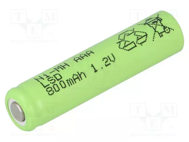 AKKU: NI-MH - AAA,R3 - 1,2V - 800MAH - Ø10,1X44MM - 1KPL - Akut - ACCU-AAA800JJJ - 1