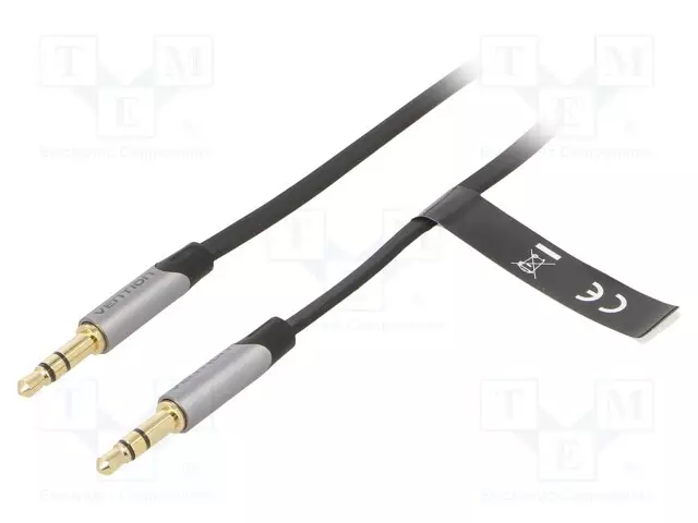 KAAPELI - JACK 3,5MM 3PIN PISTOKE,MOLEMMIN PUOLIN - 5M - MUSTA - Muut audio-videokaapelit - BAPHJ - 1