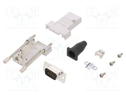 LIITIN: D-SUB - PIN: 9 - PISTOKE - UROS - JUOTETTAVA - JOHTOON - MUSTA - D liittimet - DTSL09-T-JSRGDBP-K - 1