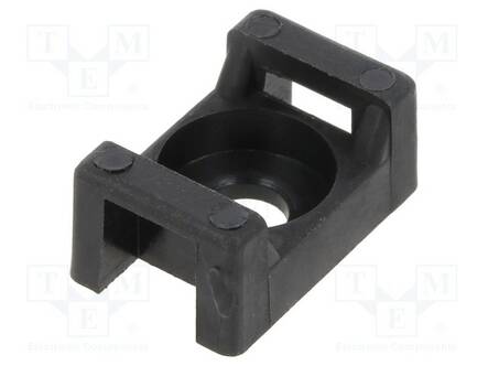 KAHVA - RUUVATTU - POLYAMIDI - UL94V-2 - MUSTA - SITEEN LEV: 5MM - Nippusideankkurit - CTM0-PA66-BK - 2