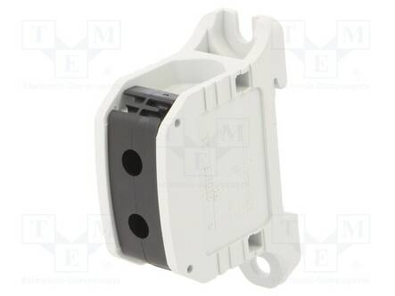 LIITIN: KISKO-50MM2 - NAVAT: 1 - PURISTIMET: 2 - MUSTA - STB - TS35 - 1KV - Kiskoliittimet - STB50BK - 1