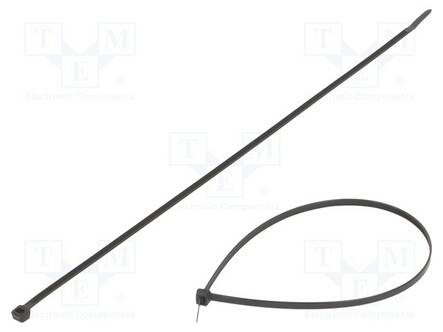 NIPPUSIDE - L: 370MM - W: 4,8MM - MUSTA - POLYAMIDI - 333N - ØMAKS: 102MM - Nippusiteet - FIX-S-4.8X370TBK - 1