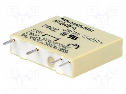 RELE - SPST-NO - UKELAN: 24VDC - 5A - 5A/250VAC - Pienoisreleet - NY-24W-K - 1