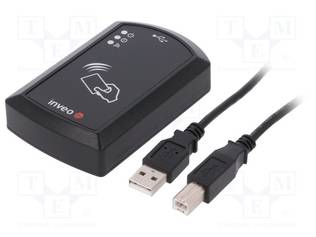 RFID-LUKIJA - 5V - UNIQUE - USB - MITTA-ALUE: 100MM - 91,3X57,5X22MM - RFID-moduulit ja -lukijat - RFID-USB-DESK - 1
