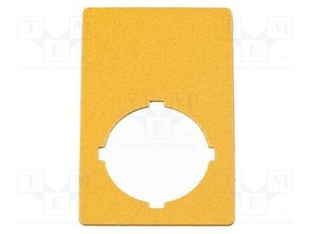 TIEDOTUSETIKETTI - 22MM - RMQ-TITAN - KELTAINEN - TURVANÄPPÄIMIIN - Taulukytkimien lisävarusteet - M22-XZK - 1