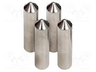 MITTAUSPÄÄTTEIDEN SETTI - HOPEA - SARJA: MITTAUSPÄÄTTEET X4 - Oskilloskooppien mittapäät - WAPOZN4MMK - 1