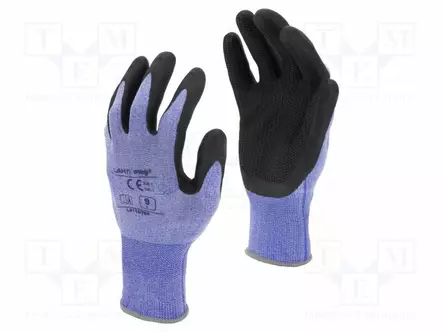 SUOJAKÄSINEET - KOKO: 10 - MUSTA-VIOLETTI - RIPUSTIN - Suojakäsineet - LAHTI-L211610K - 1