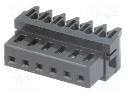 LIITIN: IDC - PISTOKE - NAARAS - PIN: 6 - NR - 2A - 250V - JOHTOON - 2,5MM - 1X6 - Signaaliliittimet rasteri 2,50mm - 06NR-E4K - 1