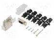 LIITIN: D-SUB - PIN: 9 - PISTOKE - NAARAS - 90° KULMA - JUOTETTAVA - D liittimet - DCMR-FK-09-DBS-K - 1