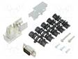 LIITIN: D-SUB - PIN: 9 - PISTOKE - UROS - 90° KULMA - JUOTETTAVA - D liittimet - DCMR-FK-09-DBP-K - 1