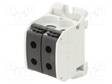 LIITIN: KISKO-STB - 150A - 1KV - RUUVI TERMINAALI - MUSTA - 50MM2 - TS35 - Kiskoliittimet - STB50-2BK - 1