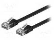 PATCH KAAPELI - U/UTP - 6 - CU - PVC - MUSTA 32AWG - RJ45 Ethernet kaapelit - F.UUTP6-CU-100BK - 1