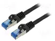 PATCH KAAPELI - S/FTP - CAT 6A - RJ45-PISTOKE,MOLEMMIN PUOLIN - LANKA - RJ45 Ethernet kaapelit - PCF6A-10CC-2000-BK - 1