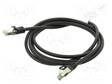 PATCH KAAPELI - S/FTP - CAT: CAT 8.1 - RJ45-PISTOKE,MOLEMMIN PUOLIN - RJ45 Ethernet kaapelit - SFTP8.1-CU-020BK - 1
