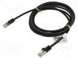 PATCH KAAPELI - S/FTP - CAT: CAT 8.1 - RJ45-PISTOKE,MOLEMMIN PUOLIN - RJ45 Ethernet kaapelit - SFTP8.1-CU-030BK - 1