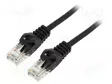 PATCH KAAPELI - U/UTP - CAT: 6 - RJ45-PISTOKE,MOLEMMIN PUOLIN - LANKA - RJ45 Ethernet kaapelit - PCU6-10CC-2000-BK - 1