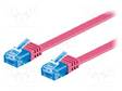 PATCH KAAPELI - U/UTP - CAT: 6A - RJ45-PISTOKE,MOLEMMIN PUOLIN - LANKA - RJ45 Ethernet kaapelit - F.UUTP6A-CU-005PK - 1