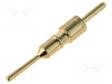 PIIKKIRIMA UROS - PIN: 1 - SUORA - 2,54MM - THT - 1X1 - GOLD FLASH - Piikkirimaliittimet - STS-1P-K - 1