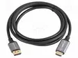 KAAPELI - DISPLAYPORT-PISTOKE,HDMI-PISTOKE - PVC - 1,8M - MUSTA - HDMI, DVI, DisplayPort johdot - CA-DPHD20CU-0018BK - 1