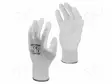 SUOJAKÄSINEET - KOKO: 10 - VALKOINEN - POLYESTERI,PU - RIPUSTIN - Suojakäsineet - LAHTI-L230110K - 1