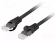 PATCH KAAPELI - U/UTP - CAT: 6 - RJ45-PISTOKE,MOLEMMIN PUOLIN - LANKA - CU - RJ45 Ethernet kaapelit - PCU6-10CU-2000-BK - 1