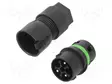 AC LIITIN-RUUVI TERMINAALI - UROS - 16A - 400V - NAVAT: 3 - 2+PE - AC liittimet ja rungot - 3801V-M-3P-BK - 1