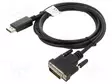 KAAPELI - DISPLAYPORT-PISTOKE,DVI-D (24+1) PISTOKE - 1,8M - MUSTA - HDMI, DVI, DisplayPort johdot - CA-DPDV10CU-0018BK - 1