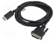 KAAPELI - DISPLAYPORT-PISTOKE,DVI-D (24+1) PISTOKE - 3M - MUSTA - HDMI, DVI, DisplayPort johdot - CA-DPDV10CU-0030BK - 1