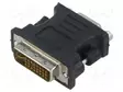 ADAPTERI - DVI-I (24+5) PISTOKE,VGA NAARASLIITIN - FULL HD 1080P - HDMI, DVI, DisplayPort johdot - AD-0012-BK - 2
