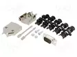D-SUB LIITIN - PIN: 9 - PISTOKE - UROS - JUOTETTAVA - JOHTOON - MUSTA - D liittimet - DTPK-M-09-DMP-K - 1