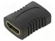 HDMI ADAPTERI -PISTORASIA,MOLEMMIN PUOLIN - HDMI 1.4 - MUSTA - HDMI, DVI, DisplayPort johdot - AD-0018-BK - 1