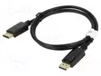 KAAPELI - DISPLAYPORT-PISTOKE,MOLEMMIN PUOLIN - PVC - 4K - 1M - MUSTA - HDMI, DVI, DisplayPort johdot - CA-DPDP10CC-0010BK - 1